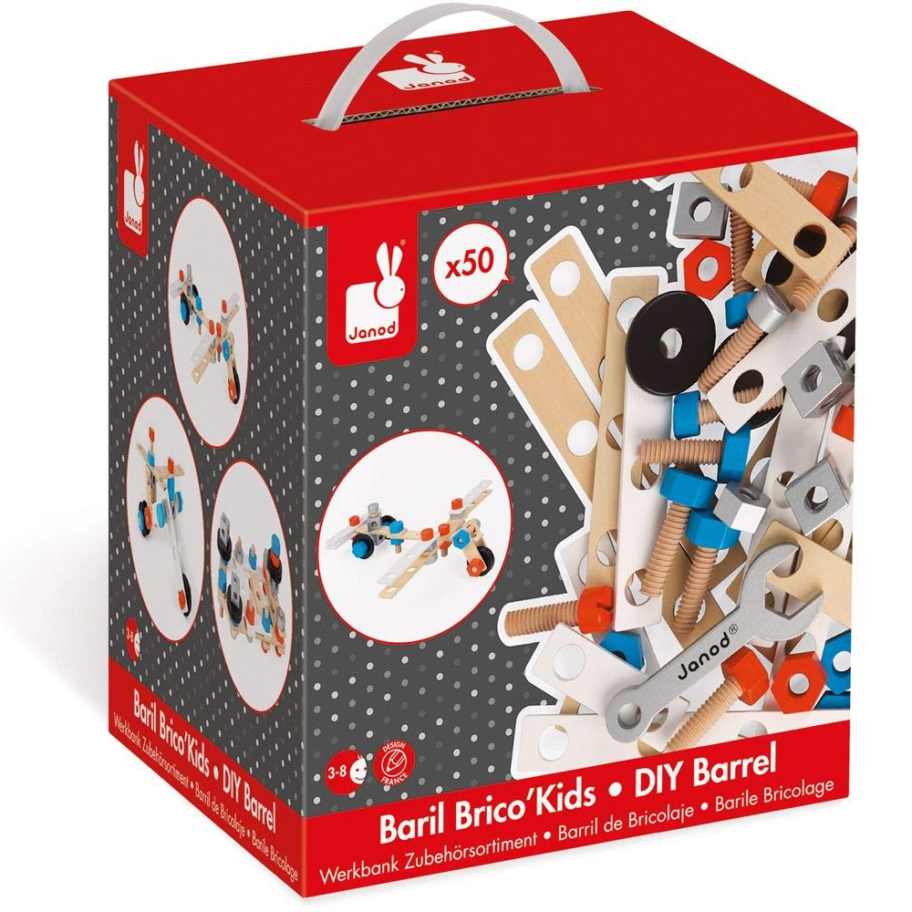 Bricokids Diy Barrel Of 50 pcs JURATOYS 06480
